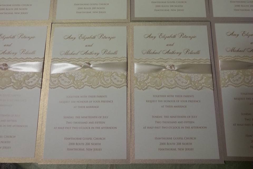 Copper and Brown Invite