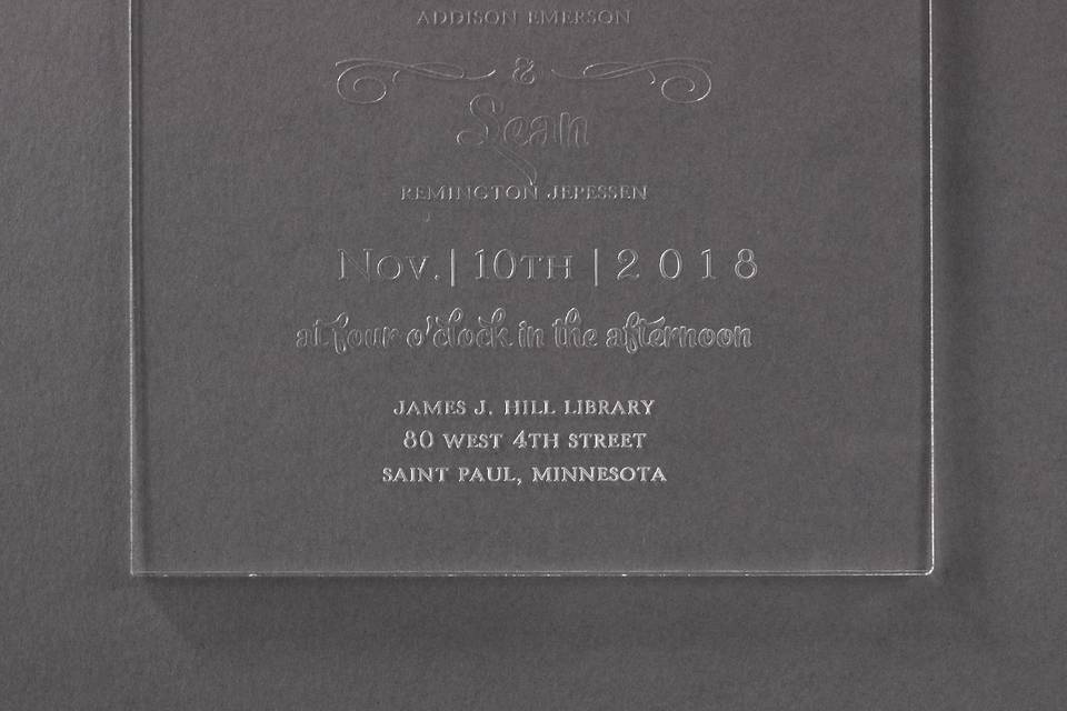 Custom Invitation Pocket Holde