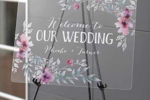 Acrylic Welcome Sign