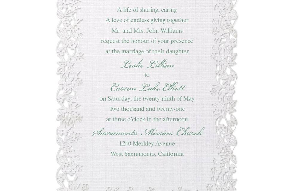 Monogram Invitation