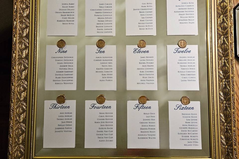 Mirror Seating Chart