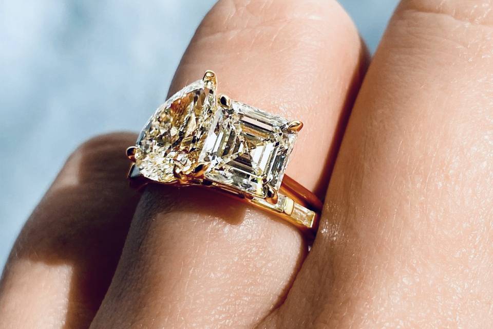 Two Stone Diamond Ring