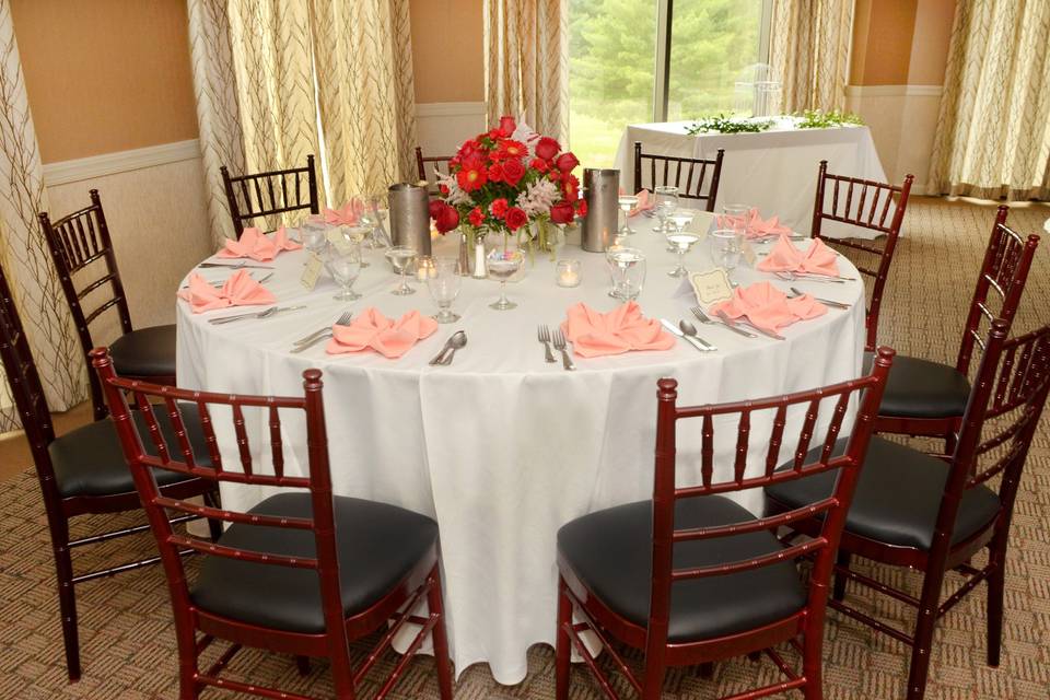 Table Set-up Pocono Palace