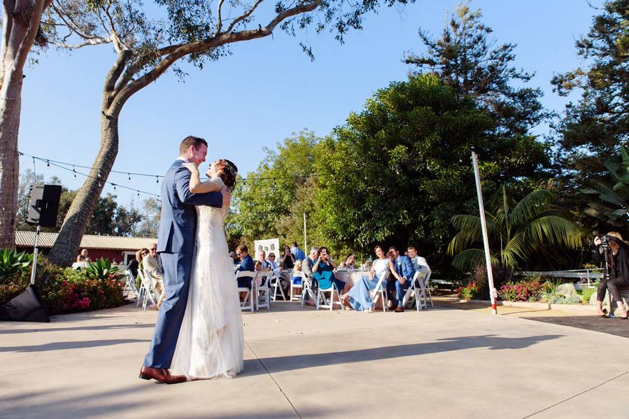 A garden ceremony