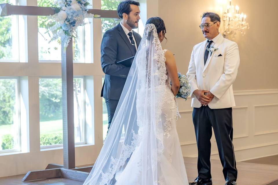 At the alter
