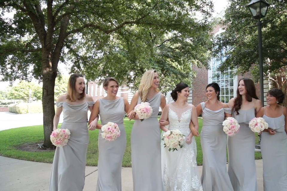 Bride and Bridesmaids - A still from a Take 4 Films Wedding
