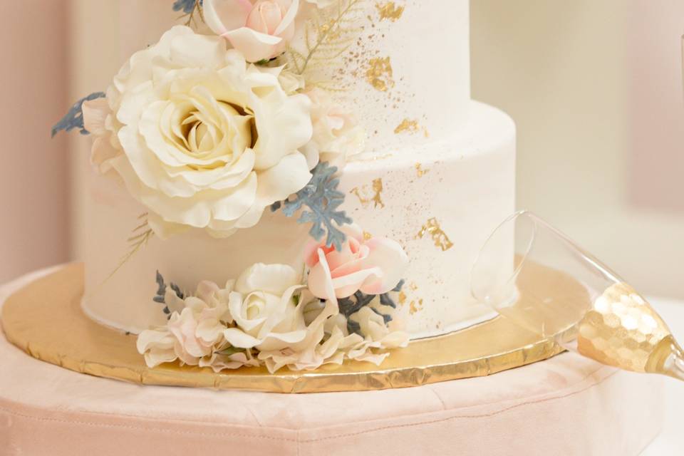 Gold foil and blush