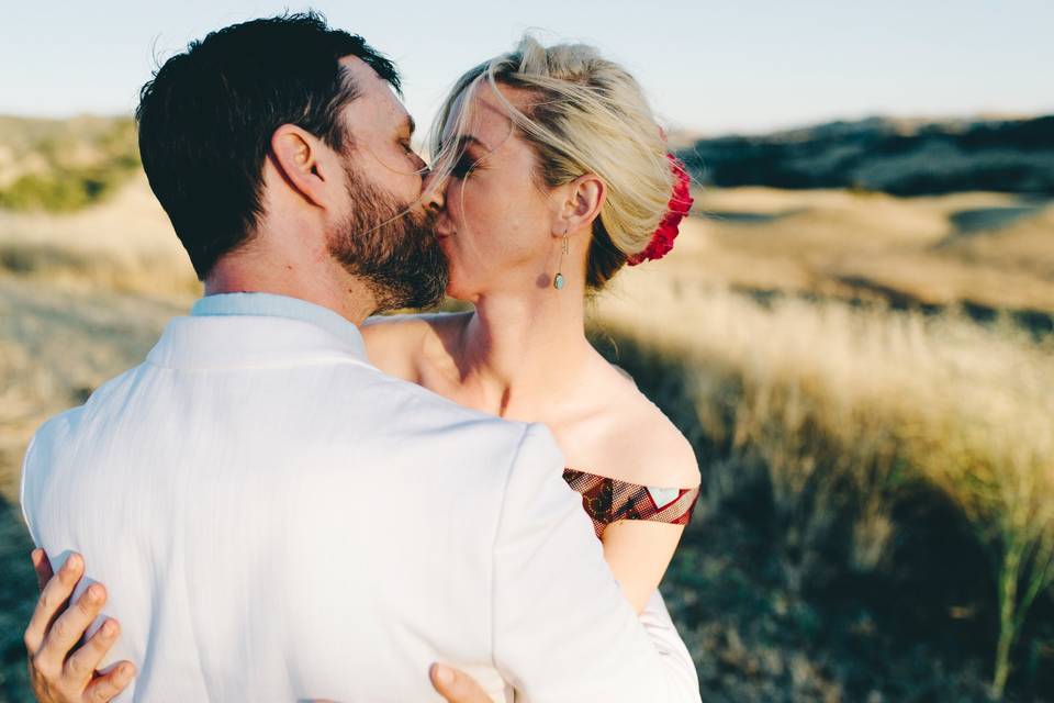 Couple in field