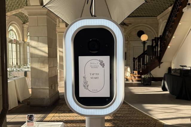 Photo booth set up