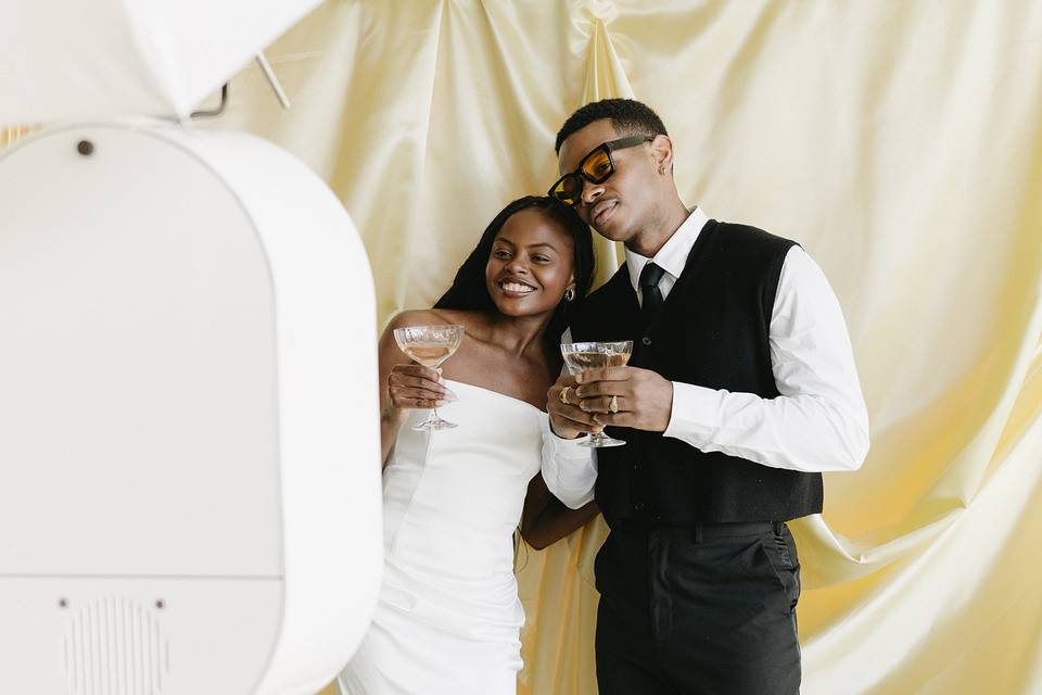 Smiling couple
