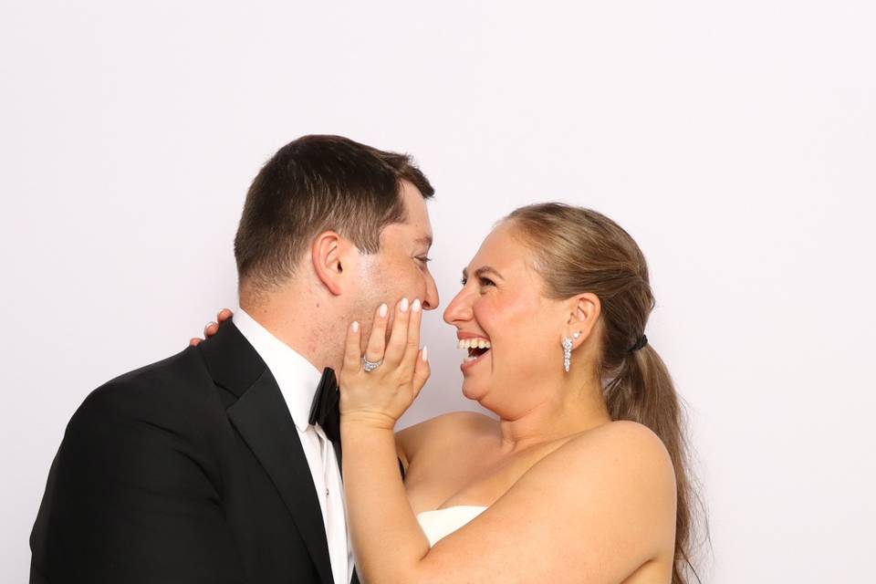 Wedding couple Laughing