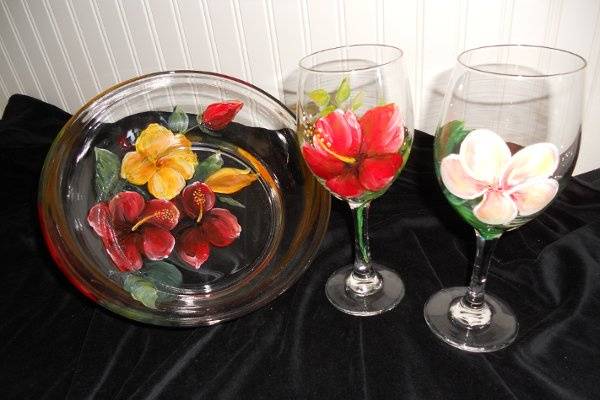 Sharon's Hand Painted Glass