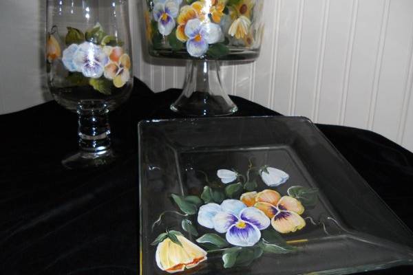 Sharon's Hand Painted Glass