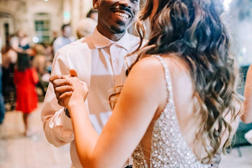 Sharing a dance with the bride