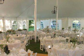 Reception tent