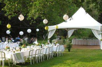 Outdoor reception set-up