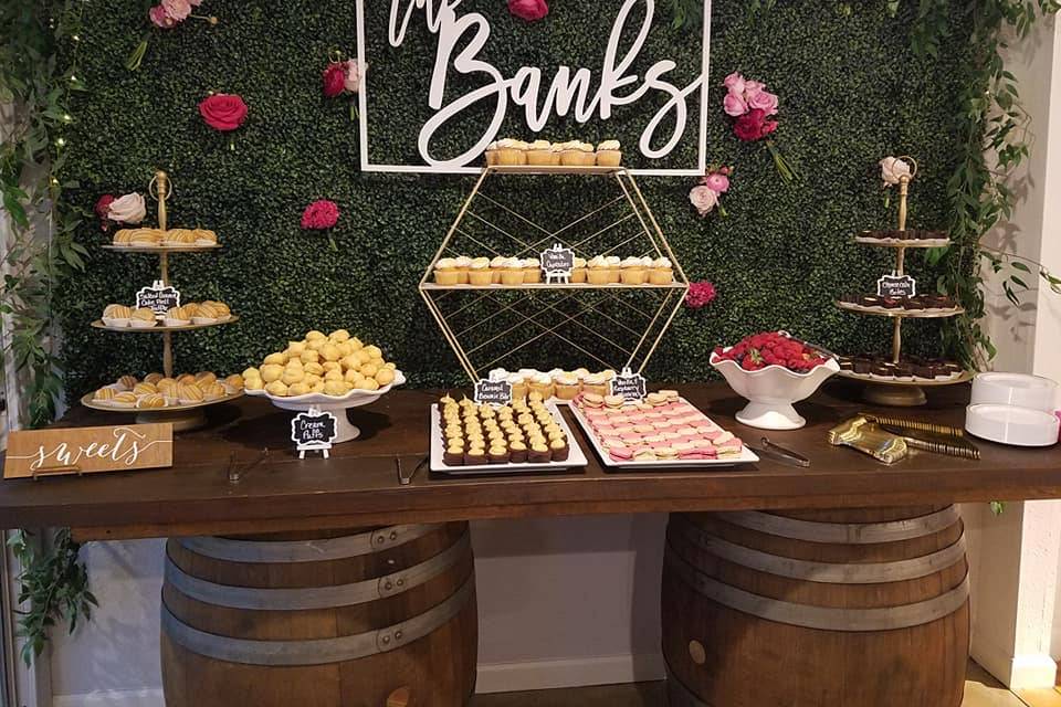 The Banks' Dessert Display