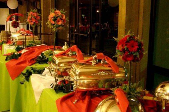 Buffet area