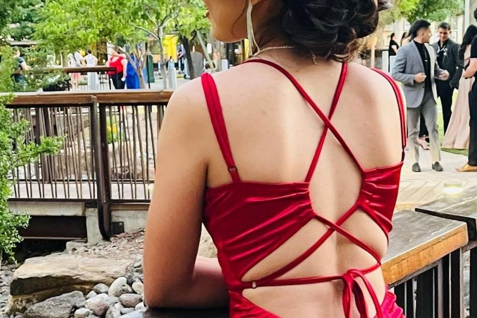 Romantic updo