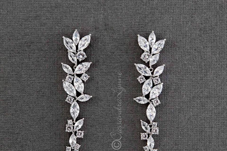 Long CZ Earrings