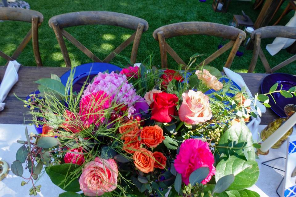 Fresh Flowers with Fruit