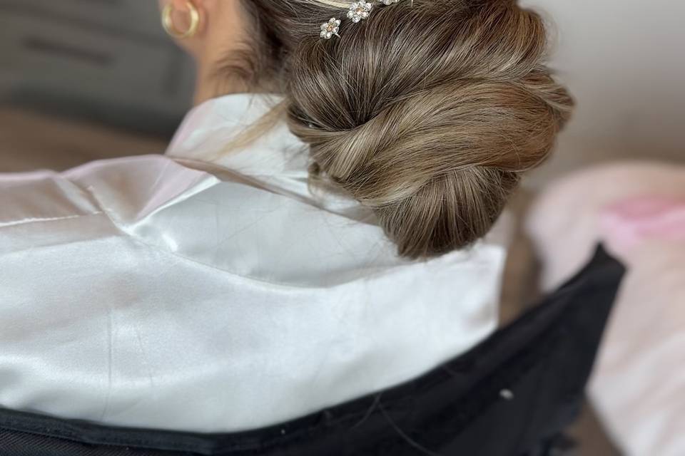 Bridal Low Bun Hairstyle