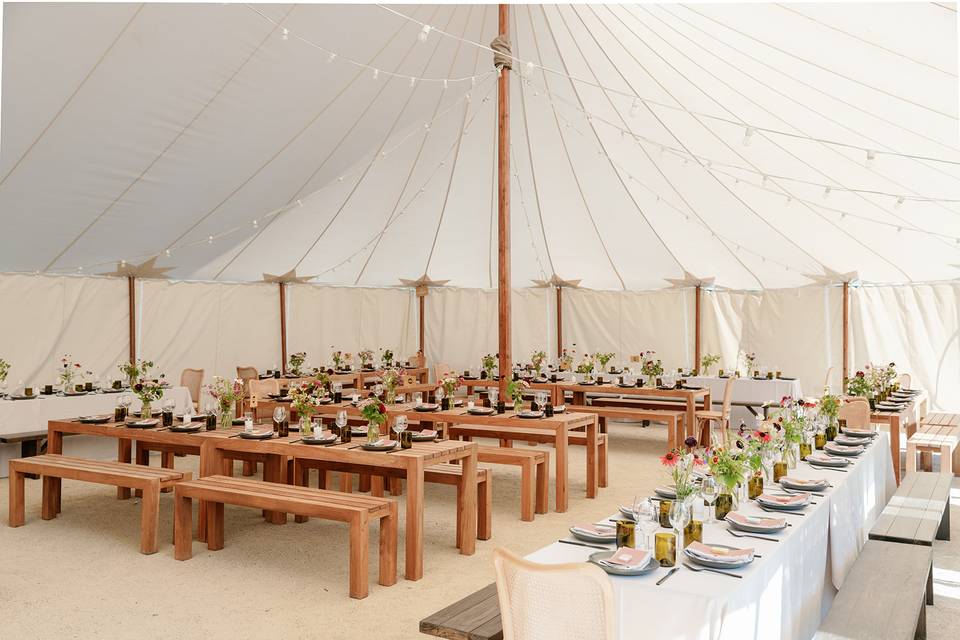 Dinner in the tent