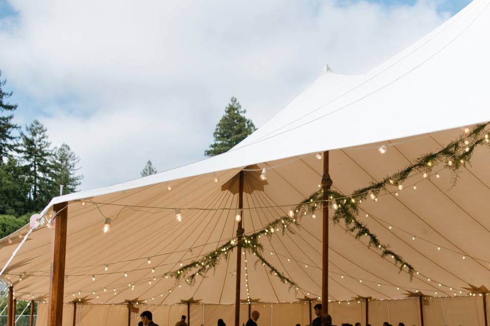 Dinner in the tent