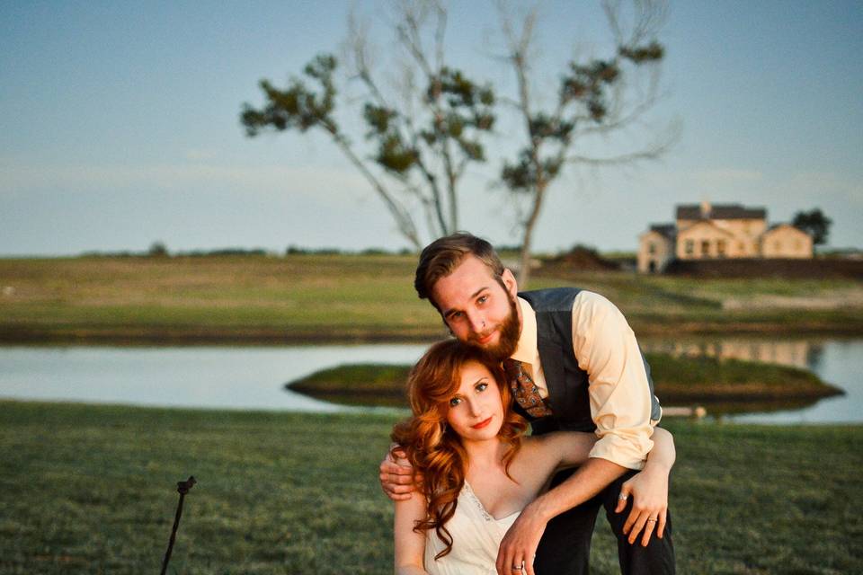 Custom Orange handmade gown