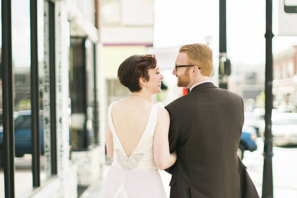 A touch of purple Gown