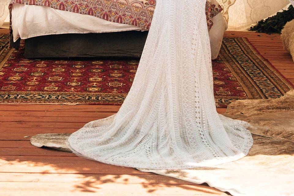 Boho Bridal Gown size 2