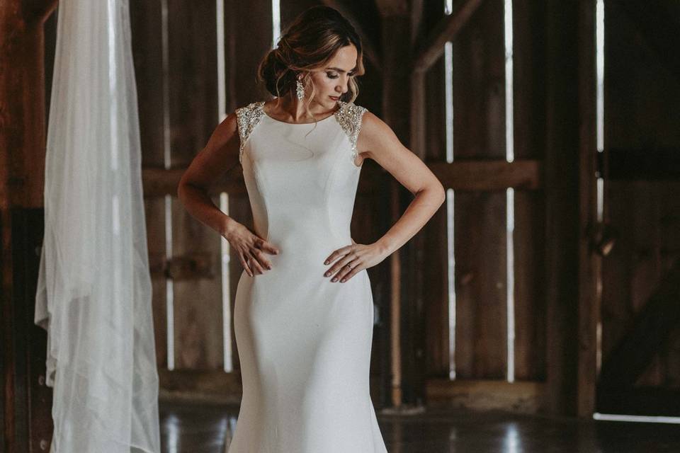 Beaded Bridal Gown, size 12