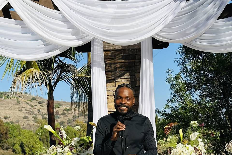 At the altar