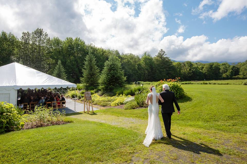 Weather Back-up Ceremony Tent