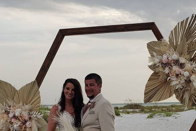 Florida boho beach wedding