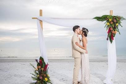 Florida Sunset Kiss Wedding