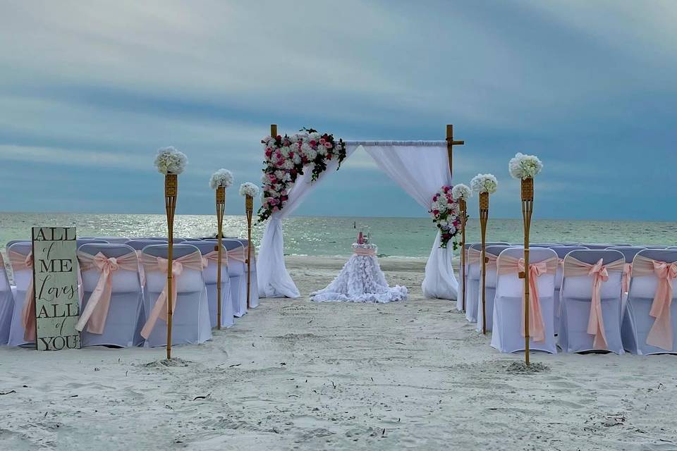 Love in Bloom Beach Wedding