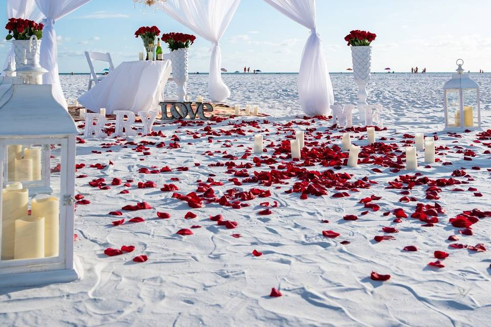 Florida Beach wedding proposal