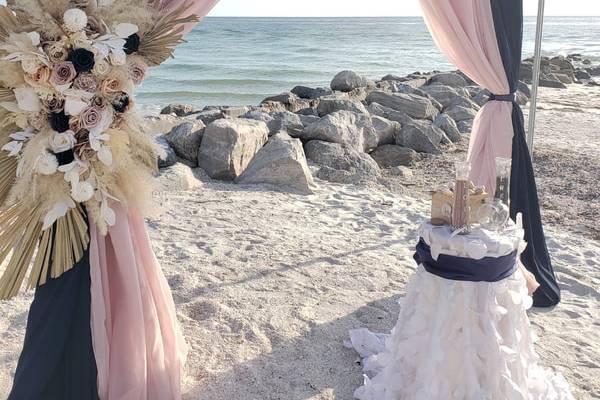 Boho inspired beach wedding