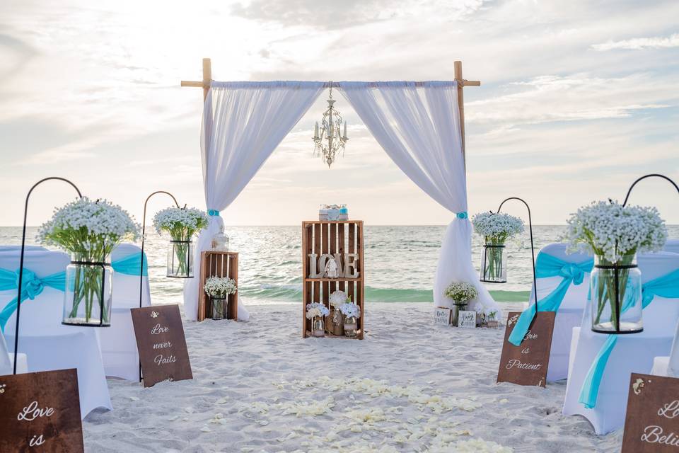 Florida Rustic beach wedding