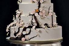 7-tier floral wedding cake