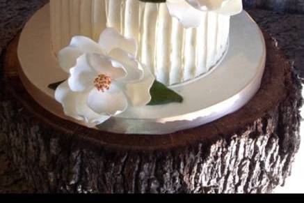 3-tier buttercream wedding cake