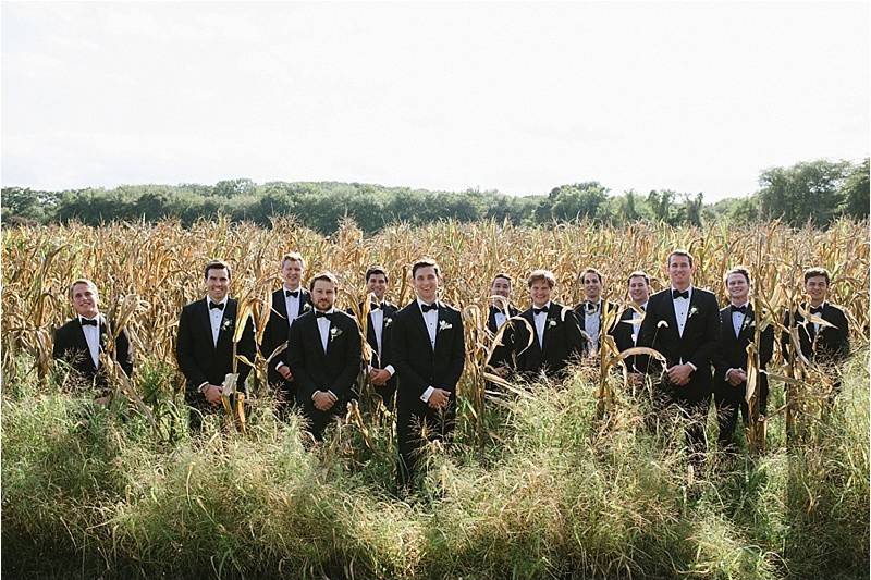 Groom and his groomsmen