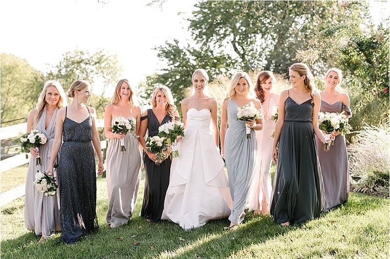 Bride and her bridemaids