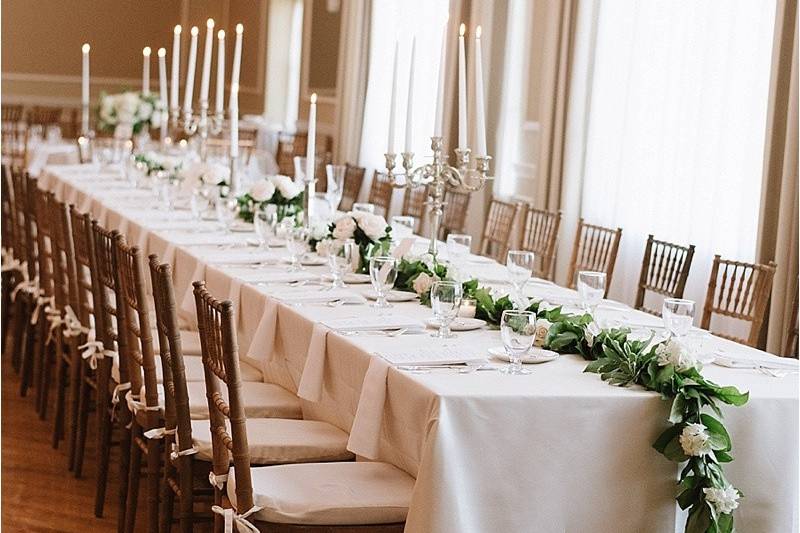 Long table setting