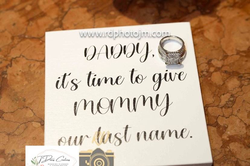 Ring and sign