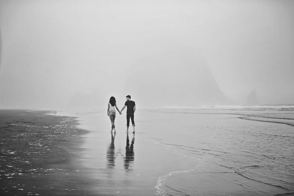 Cannon Beach, Oregon couples portraits