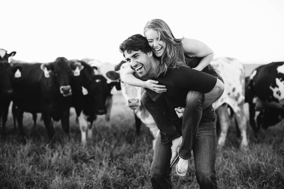 Hico TX Dairy Farm engagement