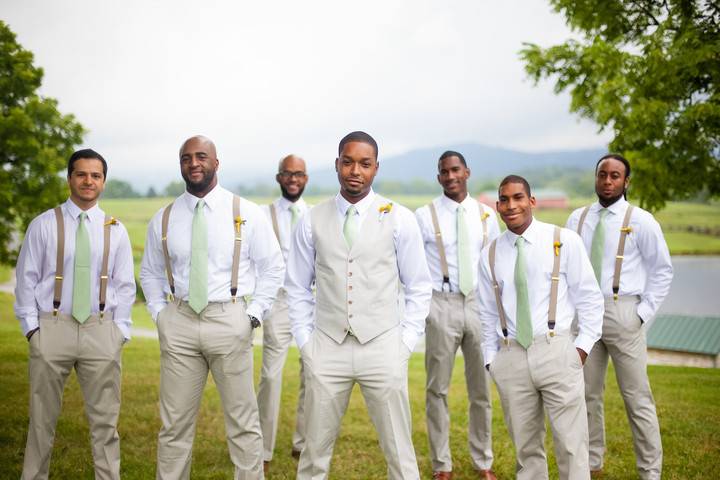 Groom with his groomsmen