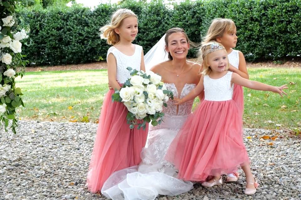 Bride with Nieces